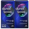 Durex Confezione risparmio preservativo piacere prolungato, per un piacere più duraturo, 24 preservativi