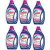 Bio Presto Liquido Color Detersivo Lavatrice Liquido, Nuova formula con Smacchiatore, 6 confezioni da 35 lavaggi, totale 210 lavaggi