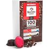 Baciato Caffè Cialde Compatibili con Lavazza A Modo Mio Linea Desiderio Gusto Intenso Miscela Arabica e Robusta Intensità 4 - Confezione da 100 Capsule