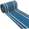 emmevi Tappeto Cucina Antiscivolo Passatoia Bordata Ingresso Scala Lavabile Mod.ALEXA Dis.A 57X300 BLU