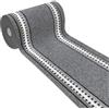 emmevi Tappeto Cucina Antiscivolo Passatoia Bordata Ingresso Scala Lavabile Mod.ALEXA Dis.A 57X180 GRIGIO