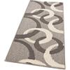 emmevi Tappeto Cucina Tridimensionale Cerchi 3D Assorbente Morbido Moderno Antiscivolo 57x115 Beige