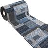 emmevi Tappeto Cucina Bordato Colori Accesi Passatoia Antiscivolo Lavabile Mod.FAKIRO DIS_38 50X115 GRIGIO