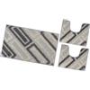 emmevi Tappeto Bagno Moderno Parure Set 3 Pezzi Soffice Shaggy Assorbente Antiscivolo Lavabile Beige