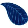 emmevi Tappeto Bagno Foglia Morbido Assorbente Camera Letto Scendi Doccia Vasca Antiscivolo mod.FIJI BLU