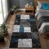 Carpetsale24 Tappeto per Soggiorno 80 x 150 cm Turchese- Design Moderno Tappeto Rettangolare a Pelo Corto per Cucina, Sala da Pranzo e Camera da Letto, Morbido e Facile da Pulire