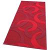 emmevi Tappeto Cucina Tridimensionale Cerchi 3D Assorbente Morbido Moderno Antiscivolo 57x190 Bordeaux