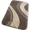 emmevi Tappeto Bagno Scendi letto 100% Made In Italy Antiscivolo Shaggy Moderno Assorbente 50X80 Marrone
