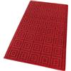 emmevi Tappeto Cucina 3D Antiscivolo Tinta Unita Lavabile Morbido Assorbente Mod.EVITA 57X115 BORDEAUX