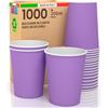 Baciato Caffè 1000 Bicchieri in Carta 200ml Ecologici Biodegradabili Monouso Made in Italy Asporto Bevande Calde Acqua Colorati LILLA - Prodotto e Confezionato in Italia