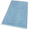 emmevi Tappeto Bagno Camera Scendiletto Puro Cotone Morbido Lavabile Tinta Unita Mod.SOFTY 50X80 AZZURRO