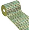 emmevi Tappeto Cucina Bordato Assorbente Tessitura Piatta Multiuso Bagno Camera Stile Bamboo 52X190 VERDE
