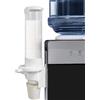 Generisch Dispenser per bicchieri di carta - 35 cm da parete | distributore automatico di bicchieri con bottone automatico | contenitore in ABS per bicchieri a forma di cono da 200 ml, organizzatore
