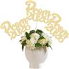 Gyufise 12 pezzi Prom 2026 Centrotavola Bastoni Prom Night Party 2026 Tavolo di Laurea Bastoni di Fiori Classe del 2026 Decorazioni floreali per 2026 Laurea Prom Party Forniture Oro