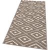 emmevi Tappeto Casa Cucina Rombi 3D Tridimensionali Bordato Moderno Assorbente Antiscivolo 50X115 BEIGE_A