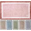 Olivo Tappeti OLIVO.shop Tappeto Bagno 100% Cotone, Tappeti Bagno Antiscivolo con Fondo in Lattice, Assorbente, Morbido, Lavabile in Lavatrice, Tappetino per Doccia e Vasca SUNSET (ROSA, 50x80 cm)