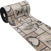 emmevi Tappeto Cucina Casa Shabby Chic Passatoia Bordata Antiscivolo Mod.CHALET VIP Dis.16 54X240 NERO