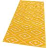 emmevi Tappeto Casa Cucina Rombi 3D Tridimensionali Bordato Moderno Assorbente Antiscivolo 50X290 GIALLO_M