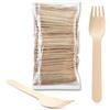 Avilia Set 240 Forchettine in Legno Biodegradabili | Forchettine in legno usa e getta | Posate usa e getta | Forchettine usa e getta | Forchettine in legno (NS)