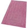 emmevi Tappeto Bagno Puro Cotone Elegante Morbido Scendiletto Antiscivolo Lavabile 50x110 Cm Porpora