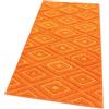 emmevi Tappeto Cucina Rombi 3D Tridimensionali Bordato Moderno Assorbente Antiscivolo 50X290 ARANCIONE_S