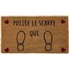 BIANCHERIAWEB Zerbino Entrata Ingresso Casa Antiscivolo Cocco Allegro Pulisci Scarpe