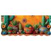 emmevi Tappeto Cucina Gomma Pvc Stampa Digitale HD Piante Cactus Moderno Sagomato Antimacchia 50x120 cm