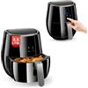 Wintem Friggitrice ad Aria Digitale Senza Olio 1500W - Cestello di 3,5L Removibile - 9 Programmi preimpostati per Diverse Esigenze di Cottura - Display Controllo della Temperatura