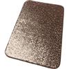 emmevi Tappeto Bagno Morbido Assorbente Antiscivolo Soffice Camera Letto mod.IBISCO (A) 50x80 MARRONE
