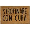 BIANCHERIAWEB Zerbino Entrata Ingresso Casa Antiscivolo Cocco Allegro Strofinare Con Cura