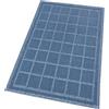 emmevi Tappeto Cotone Bagno Cucina Camera Letto Trama 3D Morbido Pastello Lavabile mod.AVORIO 70X130 BLU