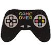 Avilia Zerbino a Forma di Joystick per Casa e Ufficio - Tappeto per Ingresso con Decorazione Game Over, Lavabile in Lavatrice, ‎60x40cm, Multicolor
