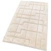 emmevi Tappeto Bagno Cotone Morbido 3D Camera Sendiletto Elegante Lavabile mod.SNAKE 55X90 PANNA (A)