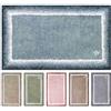 Olivo Tappeti OLIVO.shop Tappeto Bagno 100% Cotone, Tappeti Bagno Antiscivolo con Fondo in Lattice, Assorbente, Morbido, Lavabile in Lavatrice, Tappetino per Doccia e Vasca SUNSET (BLU, 50x80 cm)
