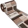 emmevi Tappeto Cucina Bordato Colori Accesi Passatoia Antiscivolo Lavabile Mod.FAKIRO DIS_38 50X80 MARRONE