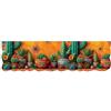 emmevi Tappeto Cucina Gomma Pvc Stampa Digitale HD Piante Cactus Moderno Sagomato Antimacchia 50x180 cm