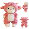 HBSFBH Orsacchiotto Peluche, 30CM Orsacchiotto di Peluche con Costume da Agnello, Adorabile Orsetto di Peluche, Teddy peluche, Orsacchiotto in Morbida Pelliccia, per Compleanno, Natale, San Valentino