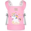 GAGAKU Portabagagli per bambole, per bambini, rosa