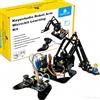 KEYESTUDIO Robot Arm Assembly Kit per BBC Microbit V2(Not Include), 4 Assi Braccio Robotico Meccanico in Metallo Completo, Kit Robot Fai da Te Kit Braccio Robot