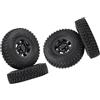 Zymoplas Elegante 4Pc RC Pneumatici e Cerchio Set 55 per 1/10 Buggy per Off-Road Enhanced Handling