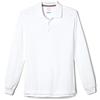 French Toast Polo da Bambino Unisex, in piqué, a Maniche Lunghe, Bianco, 14