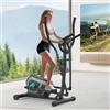 Neezee Ellittiche, Macchina Ellittica Magnetica con 16 livelli di Resistenza,App Bluetooth,display LCD, Portaborraccia, Pedali antiscivolo, Capacità di peso fino a 130KG,Cyclette Ellittica da Casa