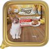 Stuzzy Monoprotein Alimento Umido per Gatti Gusto Manzo, 99,9% Proteine Animali, 0,01% Proteine Vegetali, Cotto al Vapore, Alimento Completo per Gatti, 16 x 100g