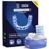 DDGM Bite Bruxismo Notturno Automodellante Professionale 2 Pezzi + 6 Compresse Pulenti Bite Dentale Antirussamento Uomo e Donna Anti Digrignamento Denti Taglia Large