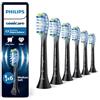 PHILIPS Sonicare C3 Premium Plaque Defence, testine di ricambio originali, nero, confezione da 6, HX9046/88, Nuovo, 6 Testine