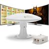 Does not apply Antenna Tv Camper Omnidirezionale Terrestre DVB-T/T2 per Interno/Esterno - 12/24