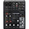 YAMAHA Mixer per DJ 6 Canali Ingresso 2 Microfoni a Condesatore Nero CAG06MK2B Yamaha
