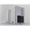 EMPIRE Diffusori Altoparlanti Woofer + Tweeter Cablato 100W USB Bianco WB100MICW EMPIRE