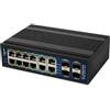 1 ALLNET SGI8016PM Switch, 16-Port, Gigabit Ethernet, Poe+, SFP