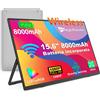 MAGICRAVEN 8000mAh Monitor Portatile Wireless (WiFi)，15,6 IPS 1920×1080 FHD Schermo